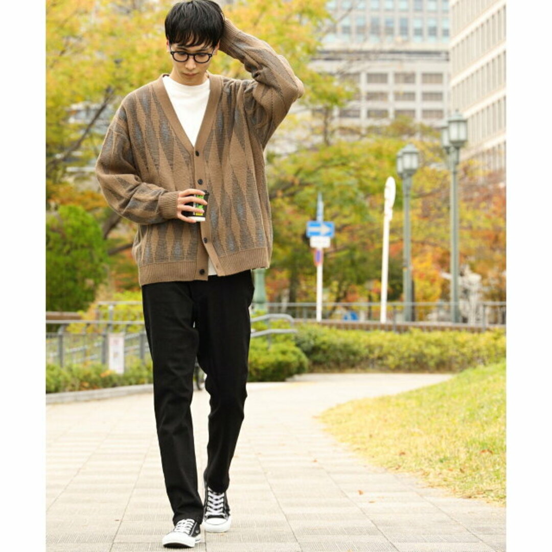 BEAMS(ビームス)の【BEIGE】BEAMS HEART / アソート レトロ ビッグ カーディガン メンズのトップス(ニット/セーター)の商品写真