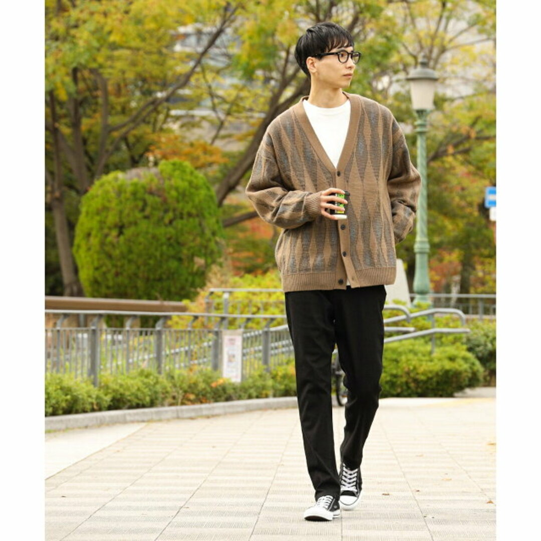 BEAMS(ビームス)の【BEIGE】【M】BEAMS HEART / アソート レトロ ビッグ カーディガン メンズのトップス(ニット/セーター)の商品写真