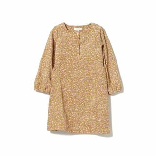 【MUSTARD】BEAMS mini / フラワー コーデュロイ ワンピース(90~150cm)(ドレス/フォーマル)