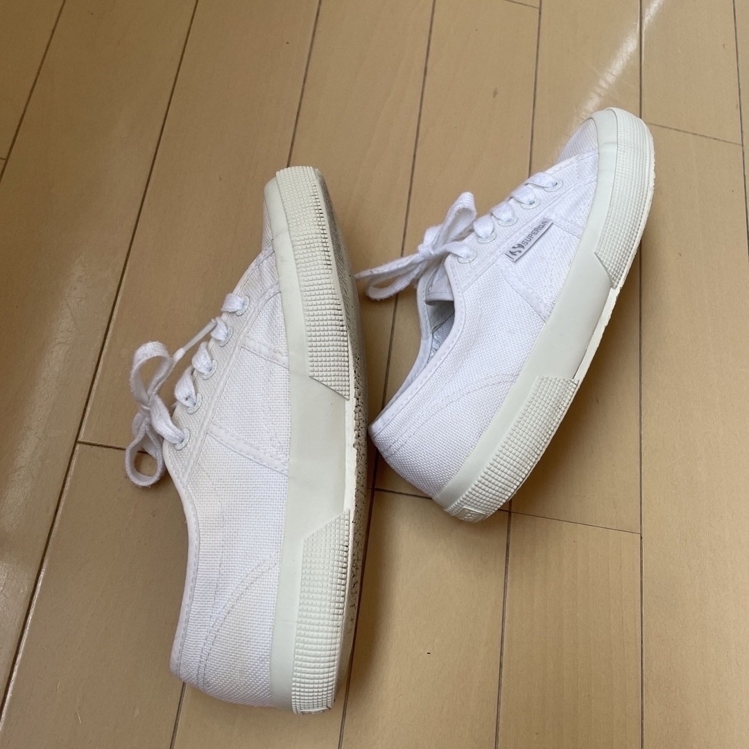 SUPERGA(スペルガ)のスペルガ　SUPERGA ホワイト　スニーカー　38（24cm） レディースの靴/シューズ(スニーカー)の商品写真