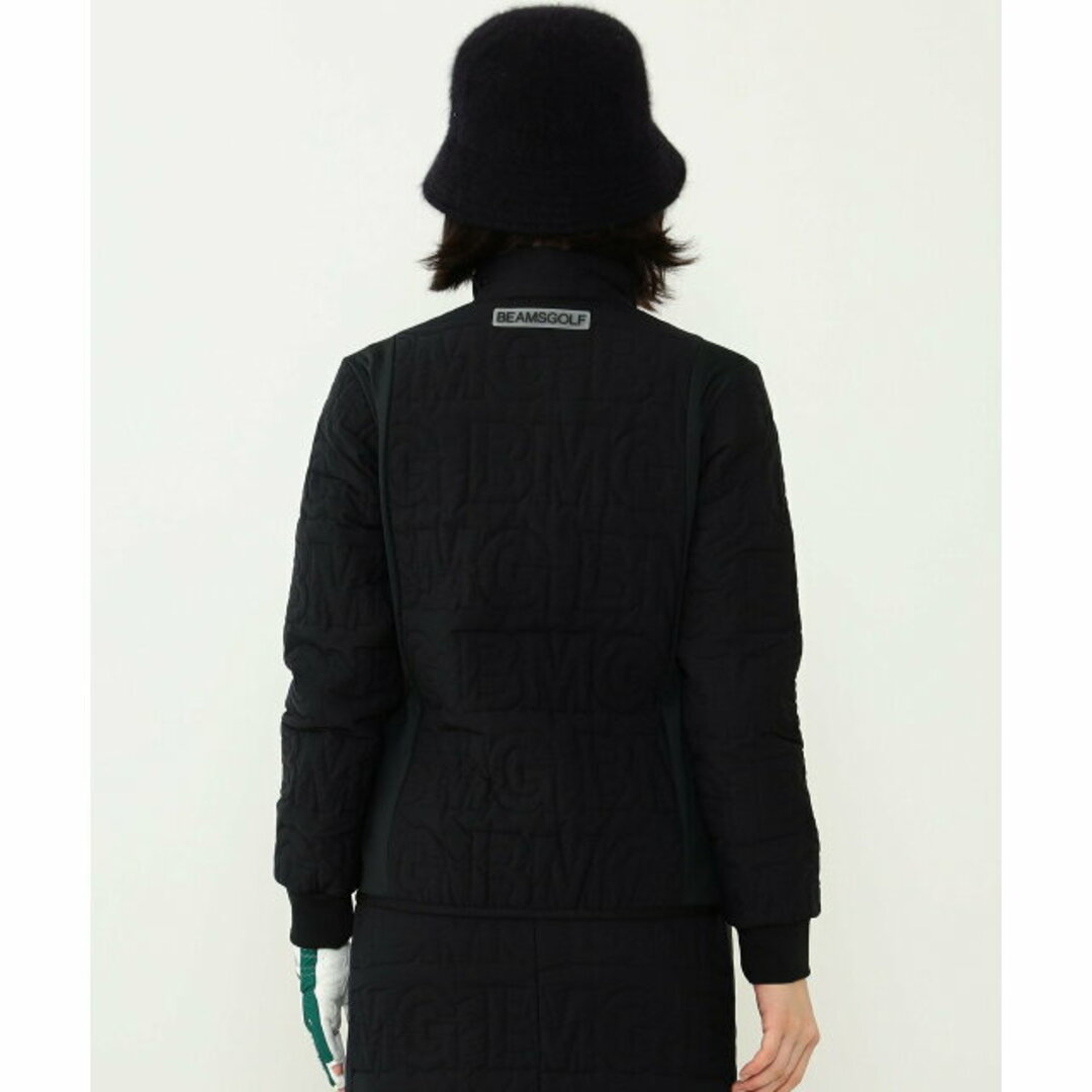 【BLACK】<WOMEN>BEAMS GOLF ORANGE LABEL / BMG 中綿 ブルゾン レディースのジャケット/アウター(ブルゾン)の商品写真
