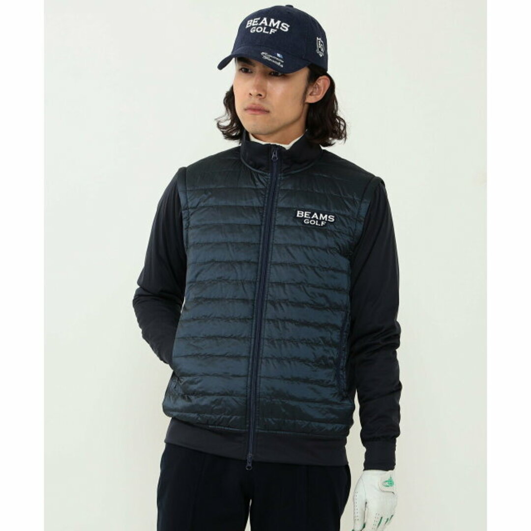 【NAVY】BEAMS GOLF PURPLE LABEL / パッカブル 2WAY 中綿 ブルゾン