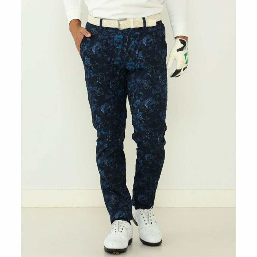 【PRINT】<MEN>BEAMS GOLF PURPLE LABEL / フラワー柄 撥水ストレッチ パンツ