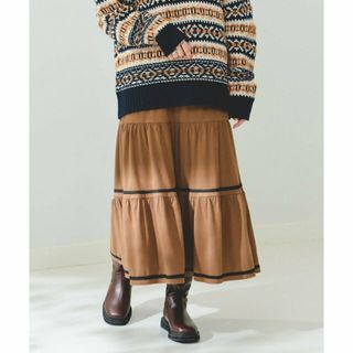 ビーミング ライフストア バイ ビームス(B:MING LIFE STORE by BEAMS)の【BROWN】B:MING by BEAMS / フェイク スエード スカート(ロングスカート)