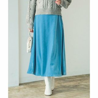 ビーミング ライフストア バイ ビームス(B:MING LIFE STORE by BEAMS)の【BLUE】B:MING by BEAMS / カラーベロア スカート(ロングスカート)