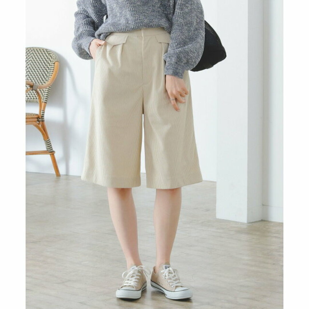 B:MING LIFE STORE by BEAMS(ビーミング ライフストア バイ ビームス)の【IVORY】【M】B:MING by BEAMS / コーデュロイ キュロット レディースのパンツ(キュロット)の商品写真