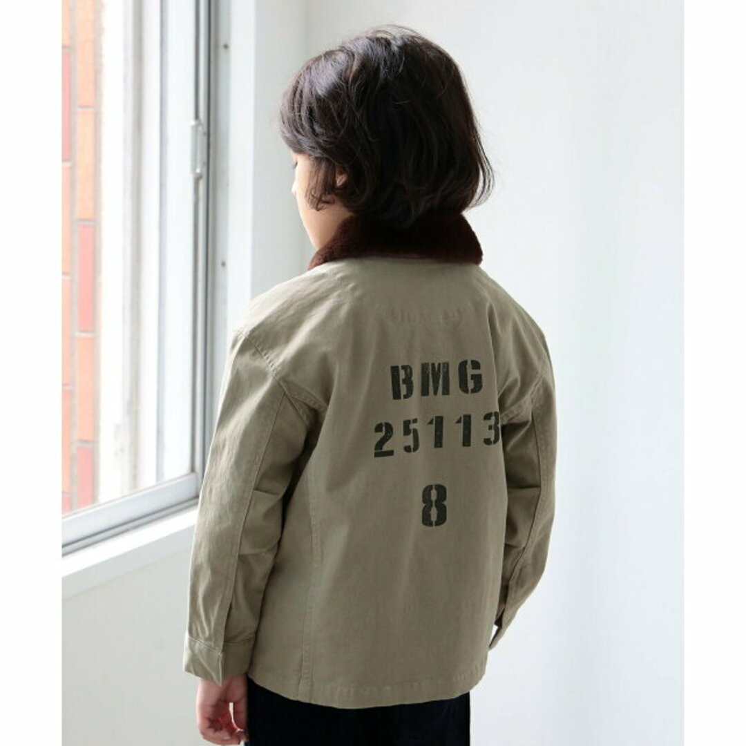 B:MING LIFE STORE by BEAMS(ビーミング ライフストア バイ ビームス)の【BEIGE】B:MING by BEAMS / ファーカラー ミリタリー ブルゾン  (100~140cm) キッズ/ベビー/マタニティのキッズ服女の子用(90cm~)(ジャケット/上着)の商品写真