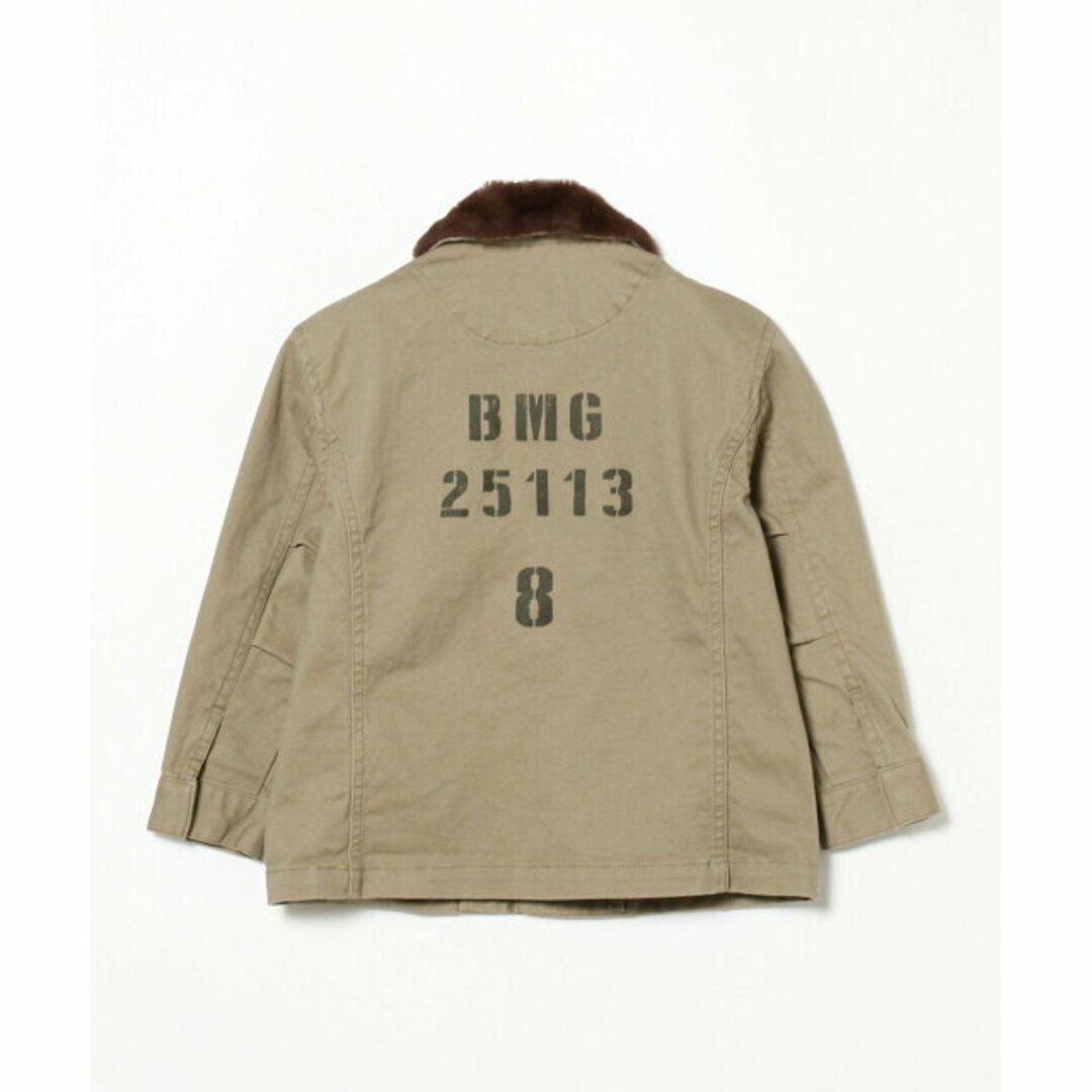 B:MING LIFE STORE by BEAMS(ビーミング ライフストア バイ ビームス)の【BEIGE】【110】B:MING by BEAMS / ファーカラー ミリタリー ブルゾン  (100~140cm) キッズ/ベビー/マタニティのキッズ服女の子用(90cm~)(ジャケット/上着)の商品写真