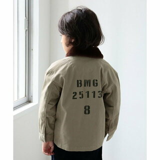 ビーミング ライフストア バイ ビームス(B:MING LIFE STORE by BEAMS)の【BEIGE】B:MING by BEAMS / ファーカラー ミリタリー ブルゾン  (100~140cm)(ジャケット/上着)