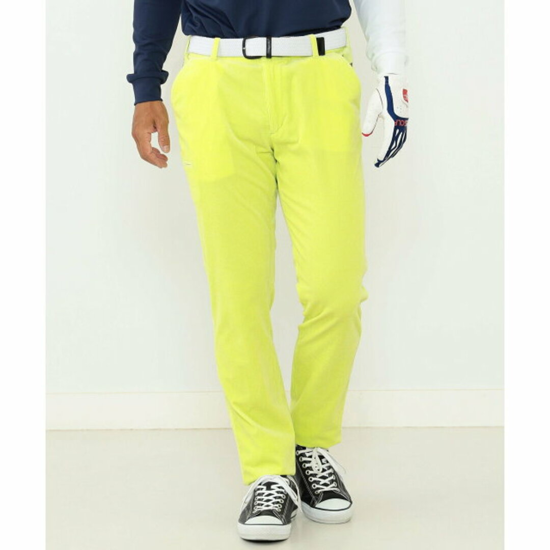 【YELLOW】BEAMS GOLF ORANGE LABEL / スターフラッグロゴ ツアー ストレッチコーデュロイパンツ(0003CL)