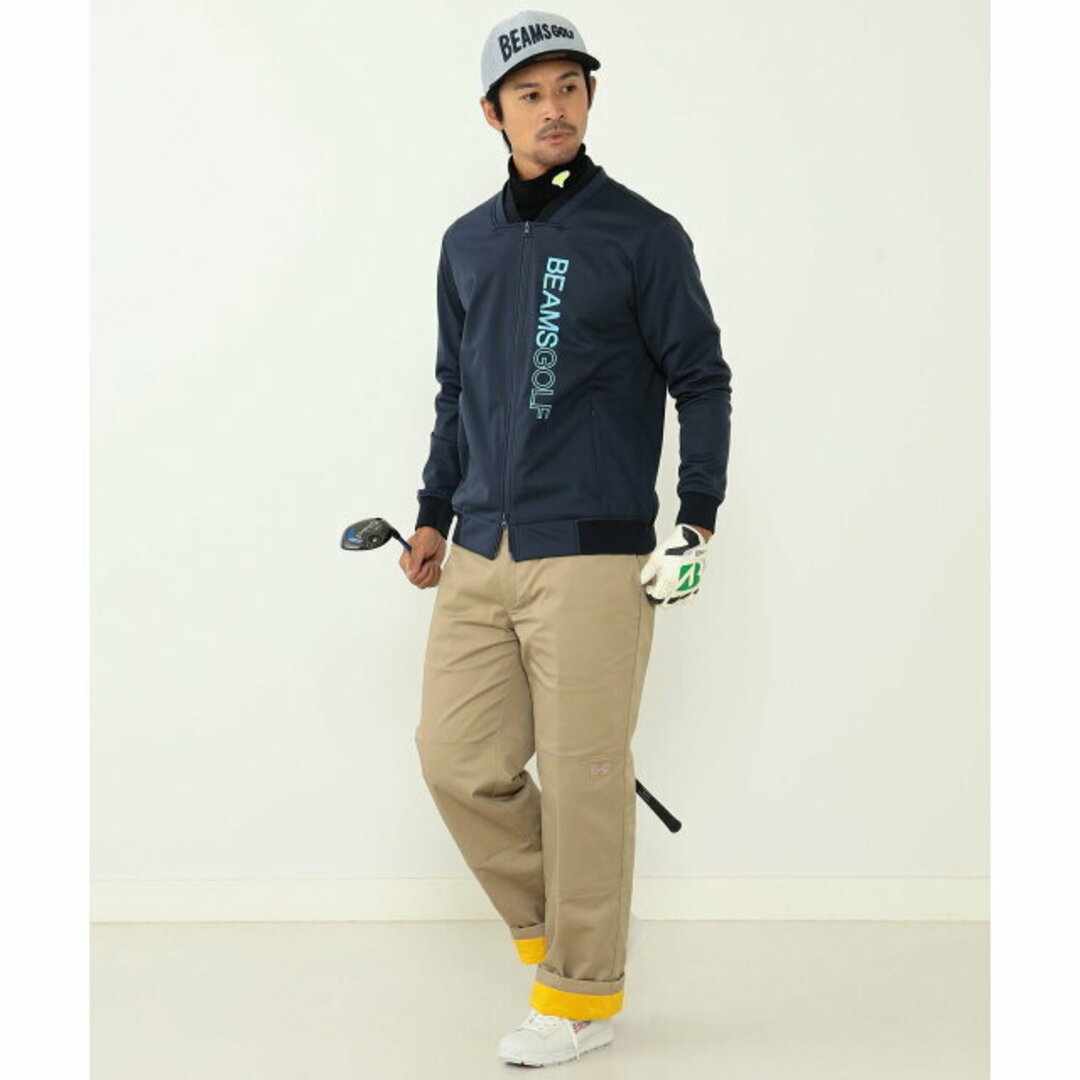 【NAVY】BEAMS GOLF ORANGE LABEL / ボンディング フルジップ ブルゾン