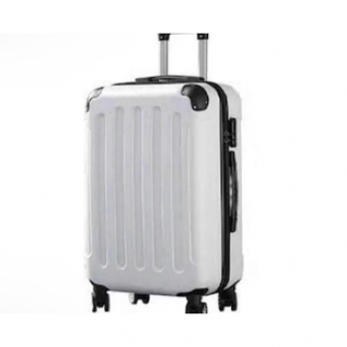 新品 超軽量 スーツケース Sサイズキャリーバッグ ホワイト(トラベルバッグ/スーツケース)