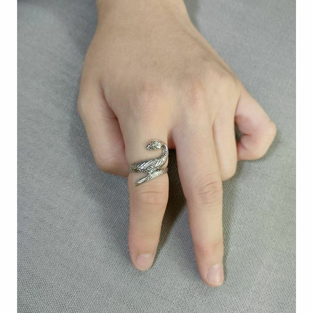 ■ コブラ シルバーリング 蛇 へび 指輪 スネーク 25号 ■  メンズのアクセサリー(リング(指輪))の商品写真