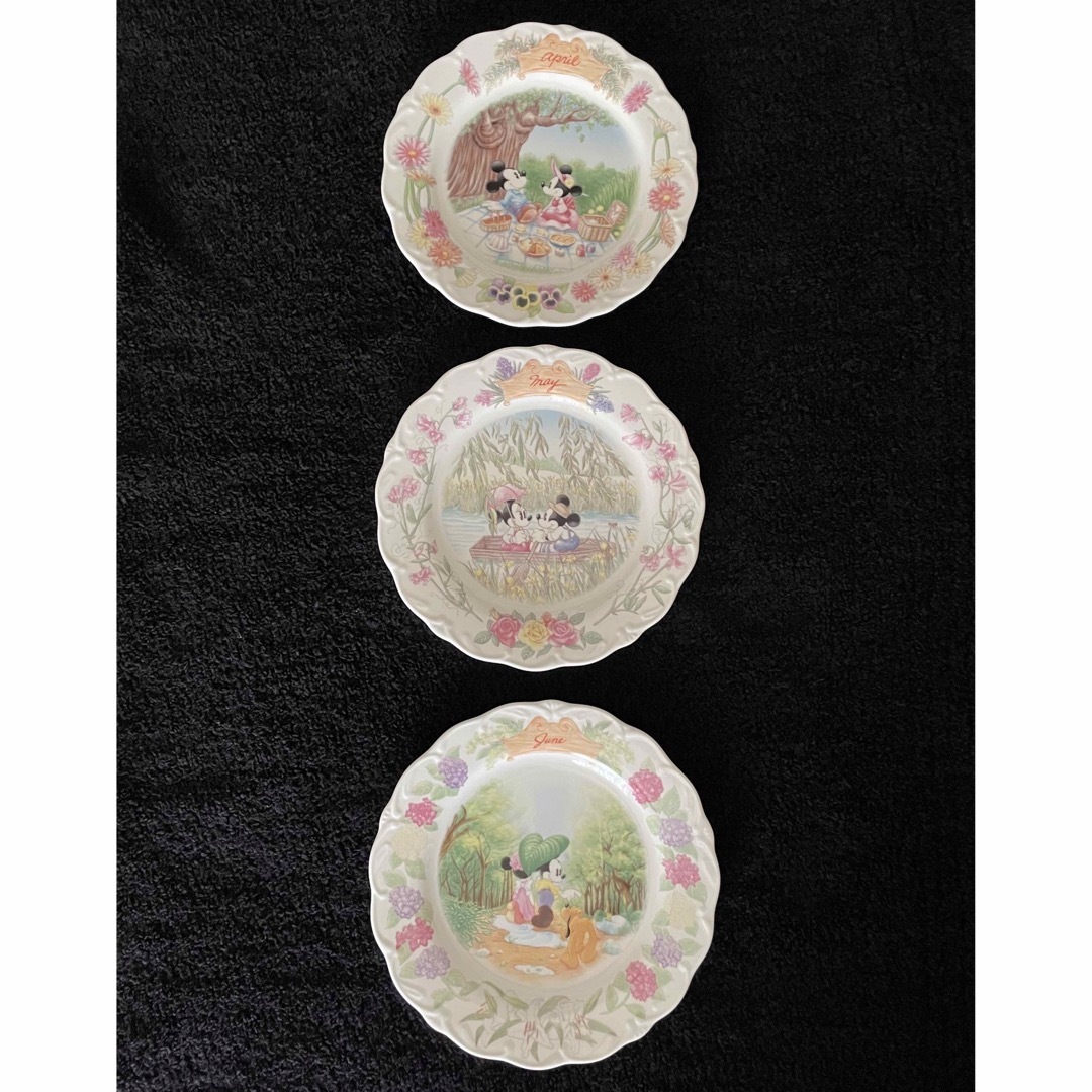 ミッキー&ミニー カレンダー絵皿12枚 Tokyo Disney Land