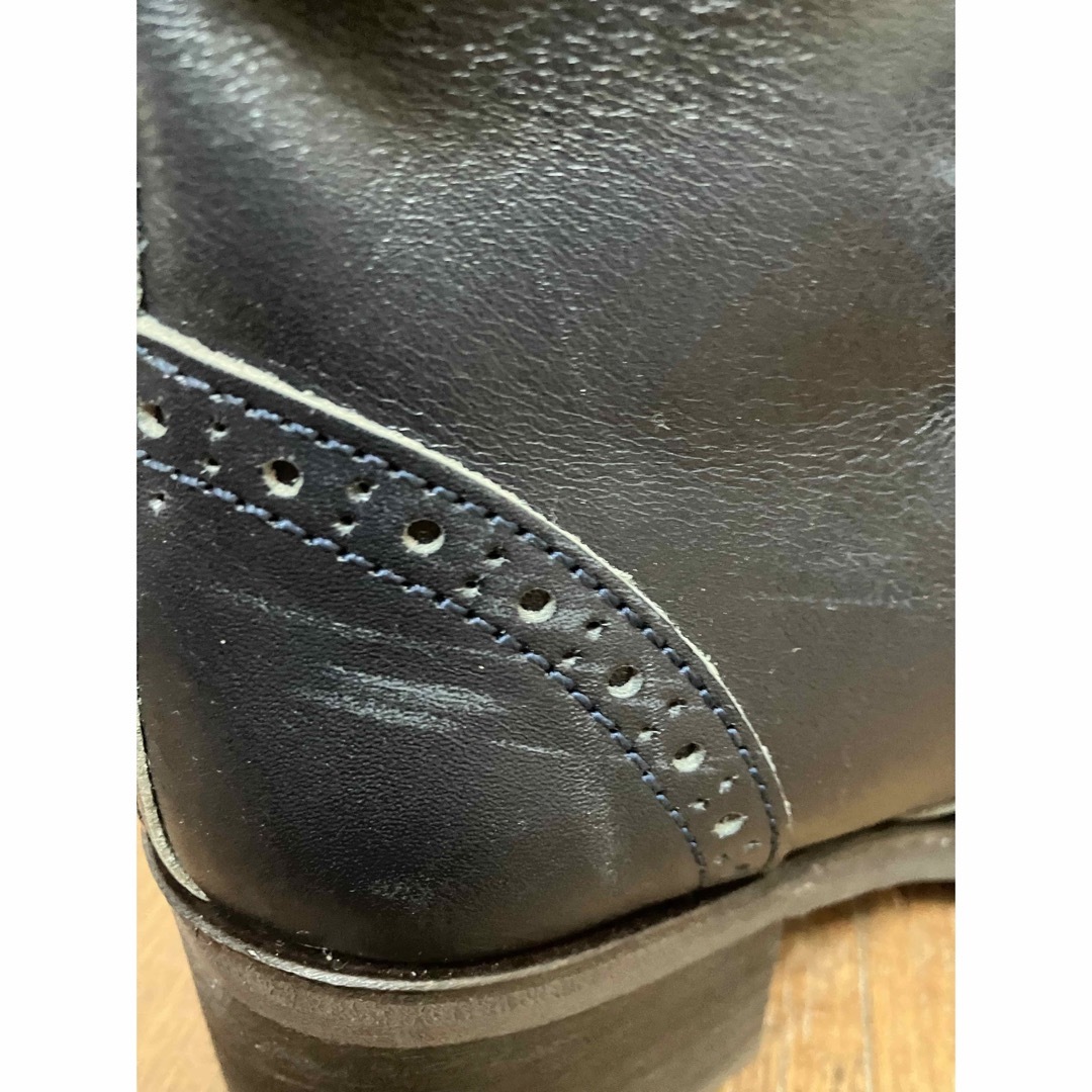 JaneMarple(ジェーンマープル)のJane marple ストラップ シューズ 靴 S 23 23,5 紺 革靴 レディースの靴/シューズ(ローファー/革靴)の商品写真