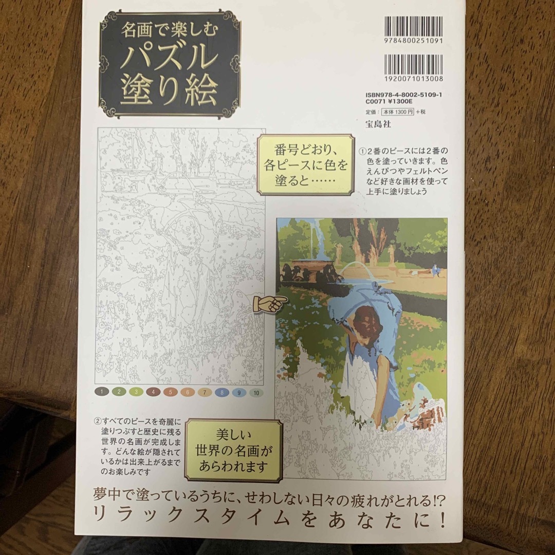 名画で楽しむパズル塗り絵 エンタメ/ホビーの本(アート/エンタメ)の商品写真