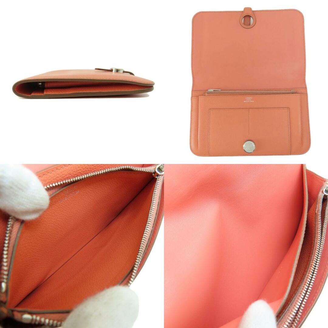 HERMES ドゴンGM ピンク シルバー金具 長財布(小銭入れあり) エバー