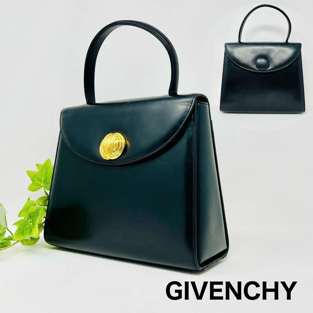 レア品✨】GIVENCHY ハンドバッグ グリーン フォーマル フラップ-