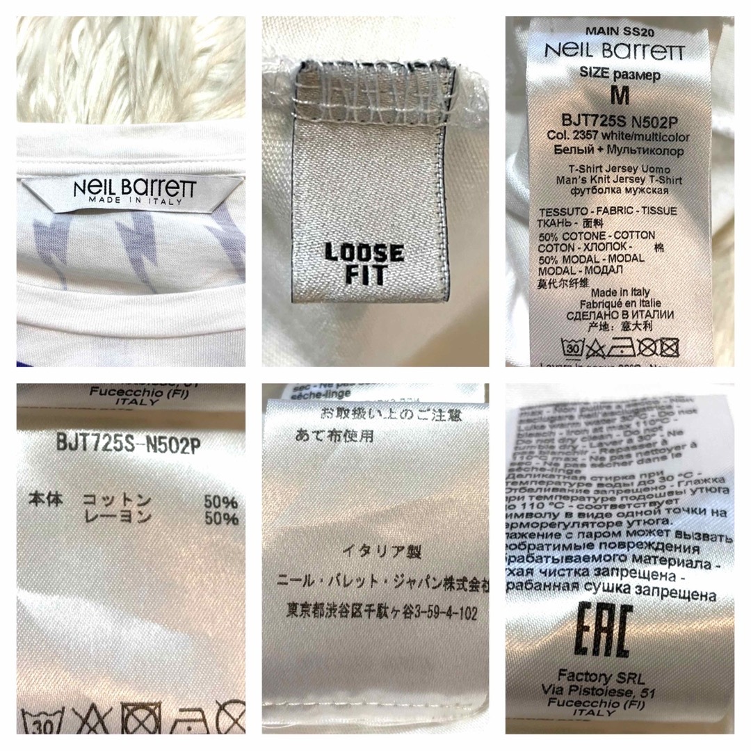 NEIL BARRETT - 本物 美品 ニールバレット サンダーボルト Tシャツ M