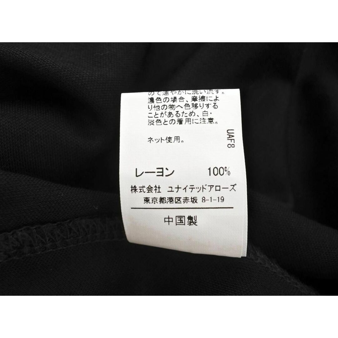 UNITED ARROWS(ユナイテッドアローズ)のgreen label relaxing グリーンレーベルリラクシング ユナイテッドアローズ ワイド幅 カットソー 黒 ■◆ レディース レディースのトップス(カットソー(半袖/袖なし))の商品写真