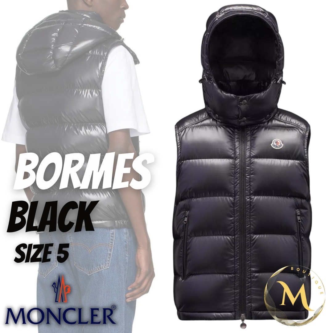 ☆未使用・本物保証☆MONCLER BORMES ダウンベスト 5 黒色 XXL | フリマアプリ ラクマ