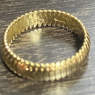 高級　美品　デザインリング 9号 k18750 指輪