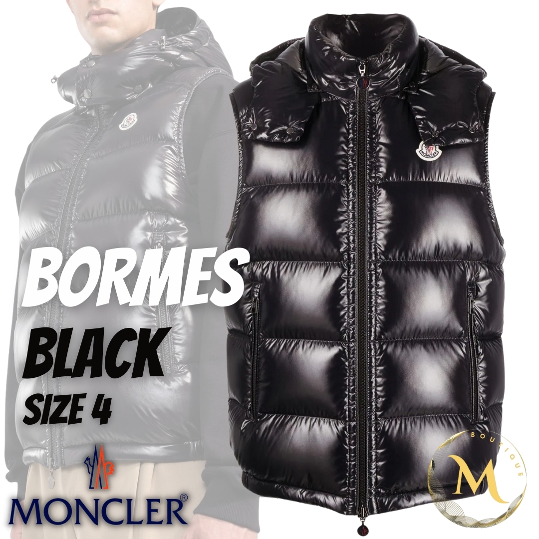 ☆未使用・本物保証☆MONCLER BORMES ダウンベスト 4 黒色　XL