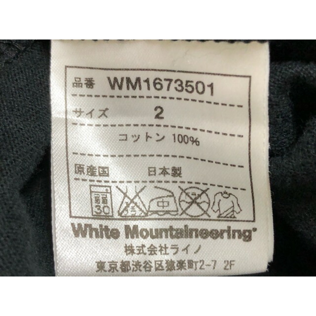 WHITE MOUNTAINEERING(ホワイトマウンテニアリング)のWHITE MOUNTAINEERING（ホワイトマウンテニアリング）WM1673501　ロゴプリント　Tシャツ【中古】【007】 メンズのトップス(Tシャツ/カットソー(半袖/袖なし))の商品写真