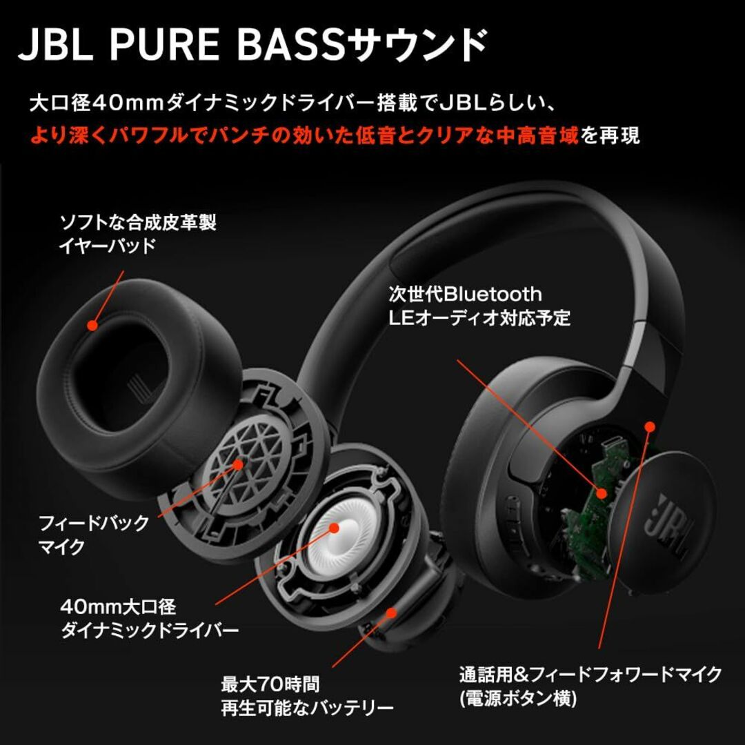 【公式ストア限定】JBL TUNE 770NC ワイヤレスオーバーイヤー ノイズの通販 by トータル雑貨ショップ 『Autumn