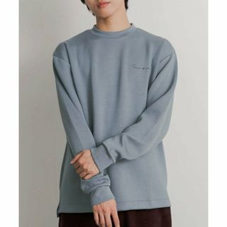 センスオブプレイスバイアーバンリサーチ(SENSE OF PLACE by URBAN RESEARCH)の【BLUE】『ユニセックス』シシュウダンボールポンチロングTシャツ(Tシャツ/カットソー(半袖/袖なし))