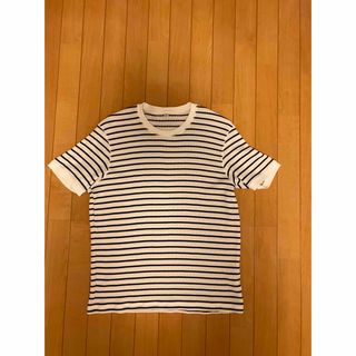 ユニクロ(UNIQLO)のユニクロ ワッフルボーダーT Ｌサイズ(Tシャツ/カットソー(半袖/袖なし))