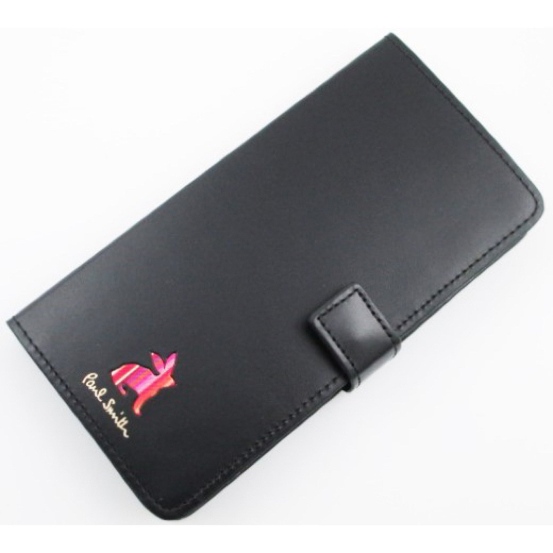 Paul Smith(ポールスミス)の☆贈り物に☆新品☆箱付 ポールスミス 人気デザイン スマホケース 黒☆ スマホ/家電/カメラのスマホアクセサリー(モバイルケース/カバー)の商品写真