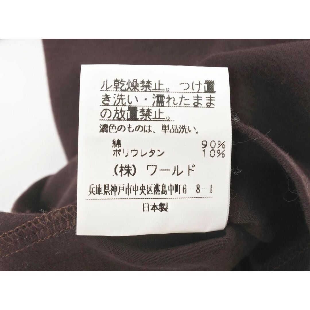 UNTITLED(アンタイトル)のUNTITLED アンタイトル Vネック Tシャツ size2/ダークブラウン ■◆ レディース レディースのトップス(Tシャツ(半袖/袖なし))の商品写真