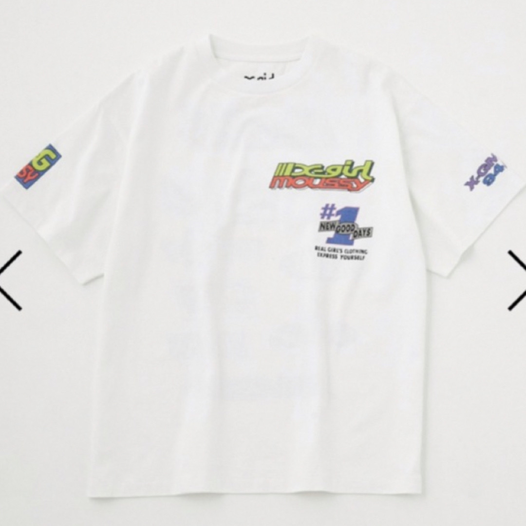 新品タグ付き★MOUSSY×X-girl★XG XGMSSY TEAM Tシャツ