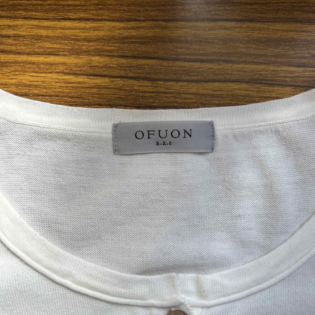 OFUON(オフオン)のOFUON クリーム色 レディースのトップス(カットソー(長袖/七分))の商品写真