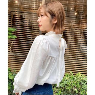 titty&co - 【即購入可】titty&Co.PETIT フリルボウタイブラウスの通販