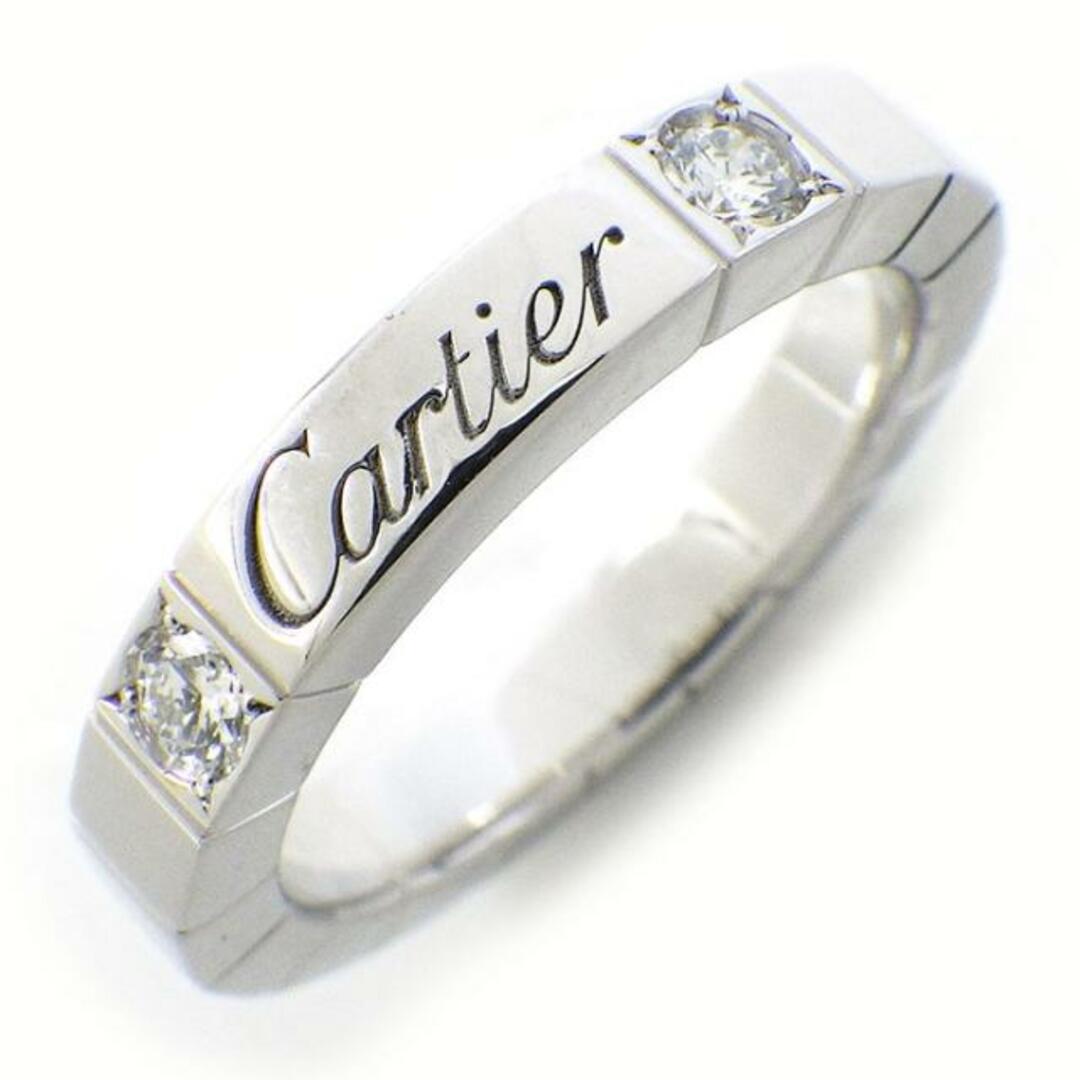 カルティエ Cartier リング ラニエール ロゴ 2ポイント ダイヤモンド K18WG 6号 / #46