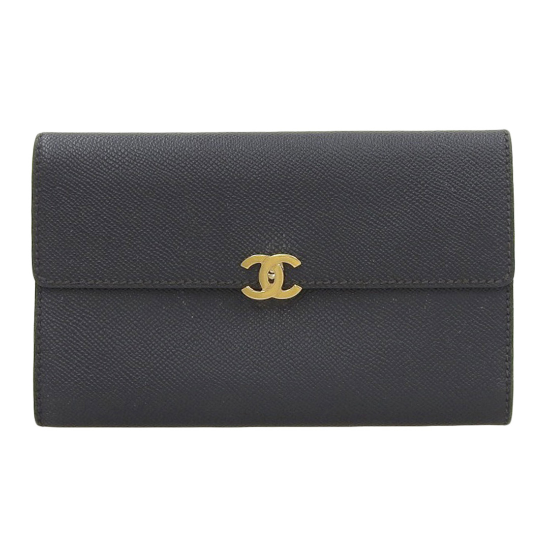 CHANEL - 【本物保証】 シャネル CHANEL ココマーク 三つ折り CHANEL - 【本物保証】 シャネル CHANEL ココマーク 三つ折り