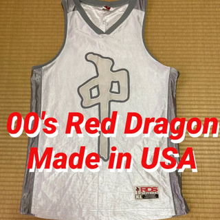 初期Red Dragonレッドドラゴンバスケユニフォームシャツスケートボード(タンクトップ)
