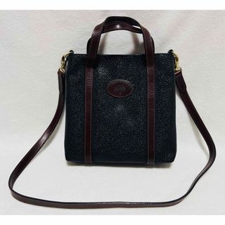 マルベリー(Mulberry)のMulberryショルダーバッグ　エキゾチックレザーエイ革　ヴィンテージ美品(ショルダーバッグ)