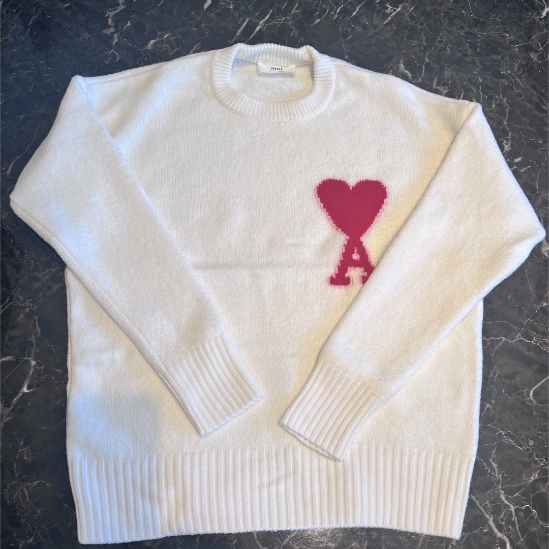 Ami Paris アミパリ 白 ニット セーター Mサイズ 宅込 レディース