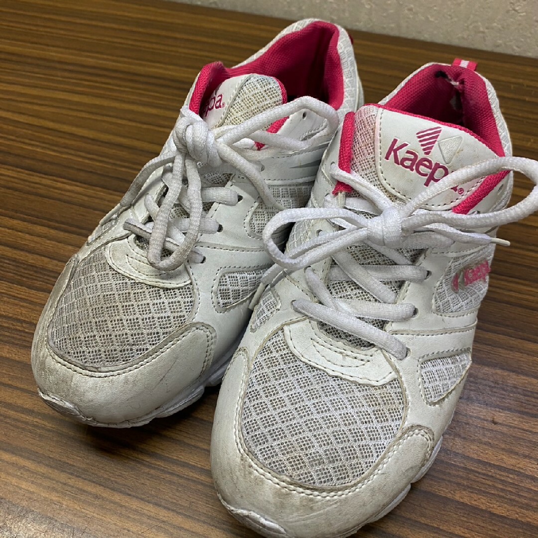 Kaepa(ケイパ)の靴 ☆kaepa ☆スニーカー23.5cm 白xピンク レディースの靴/シューズ(スニーカー)の商品写真