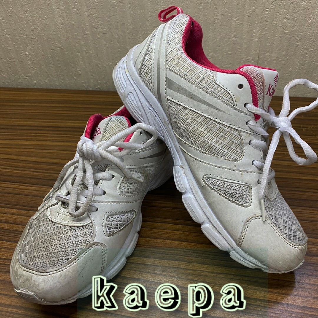 Kaepa(ケイパ)の靴 ☆kaepa ☆スニーカー23.5cm 白xピンク レディースの靴/シューズ(スニーカー)の商品写真