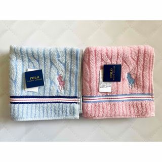 ポロラルフローレン(POLO RALPH LAUREN)のポロラルフローレン タオルハンカチ 2枚セット(ハンカチ)