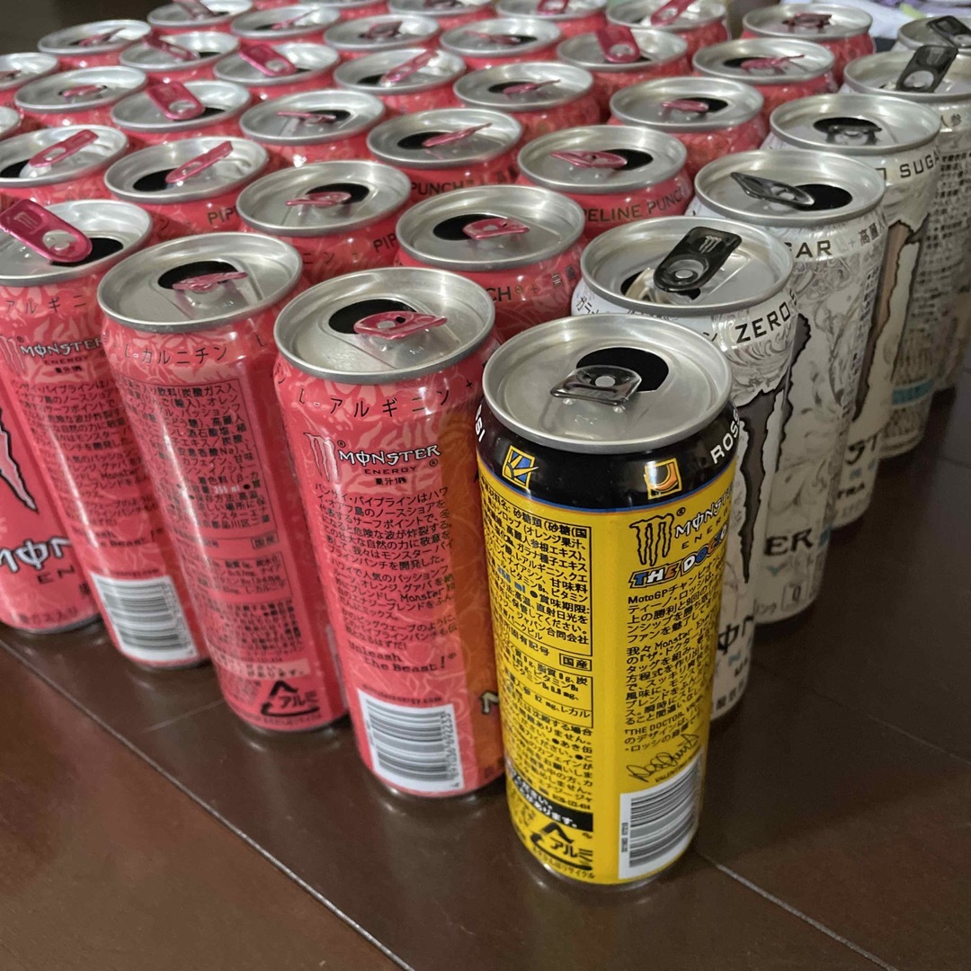 モンスター 空き缶 ピンク 白 黄色 お好きな36缶 DIYにの通販 by モンスター 空き缶 ピンク 白 黄色 お好きな36缶 DIYにの通販 by