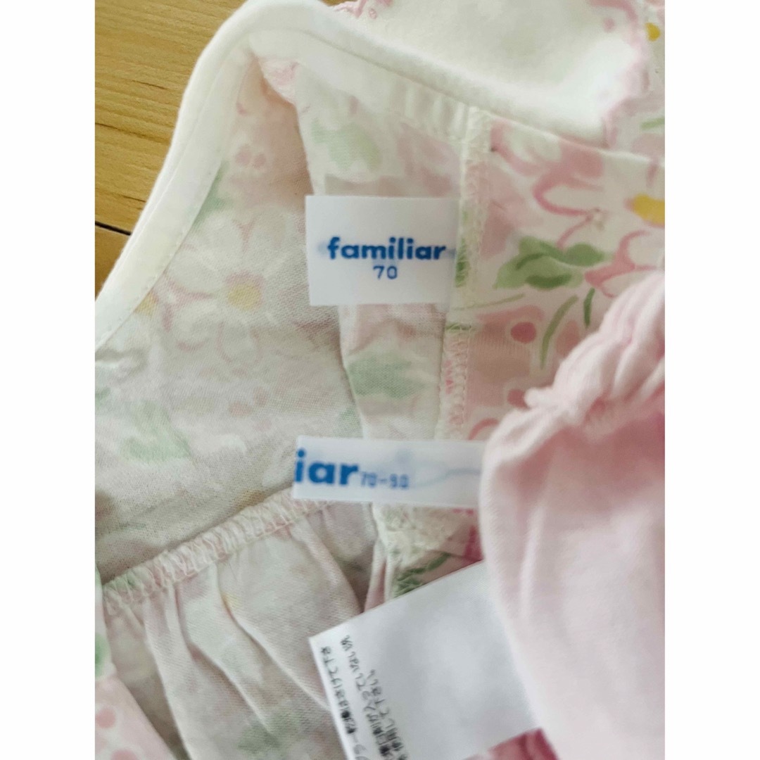 familiar(ファミリア)のファミリア　ワンピース70センチ キッズ/ベビー/マタニティのベビー服(~85cm)(ワンピース)の商品写真