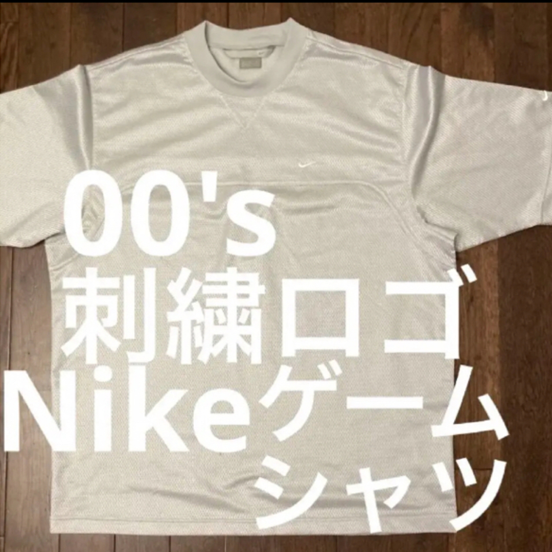 00sナイキNikeゲームシャツユニフォームテック系メッシュサッカーY2K