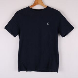 ポロラルフローレン(POLO RALPH LAUREN)のポロ・ラルフローレン Tシャツ 半袖 クルーネック ロゴ刺? カットソー コットン100％ メンズ Mサイズ ネイビー POLO RALPH LAUREN(Tシャツ/カットソー(半袖/袖なし))