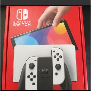 ニンテンドースイッチ(Nintendo Switch)のNintendo Switch（有機ELモデル）  ホワイト未開封(家庭用ゲーム機本体)