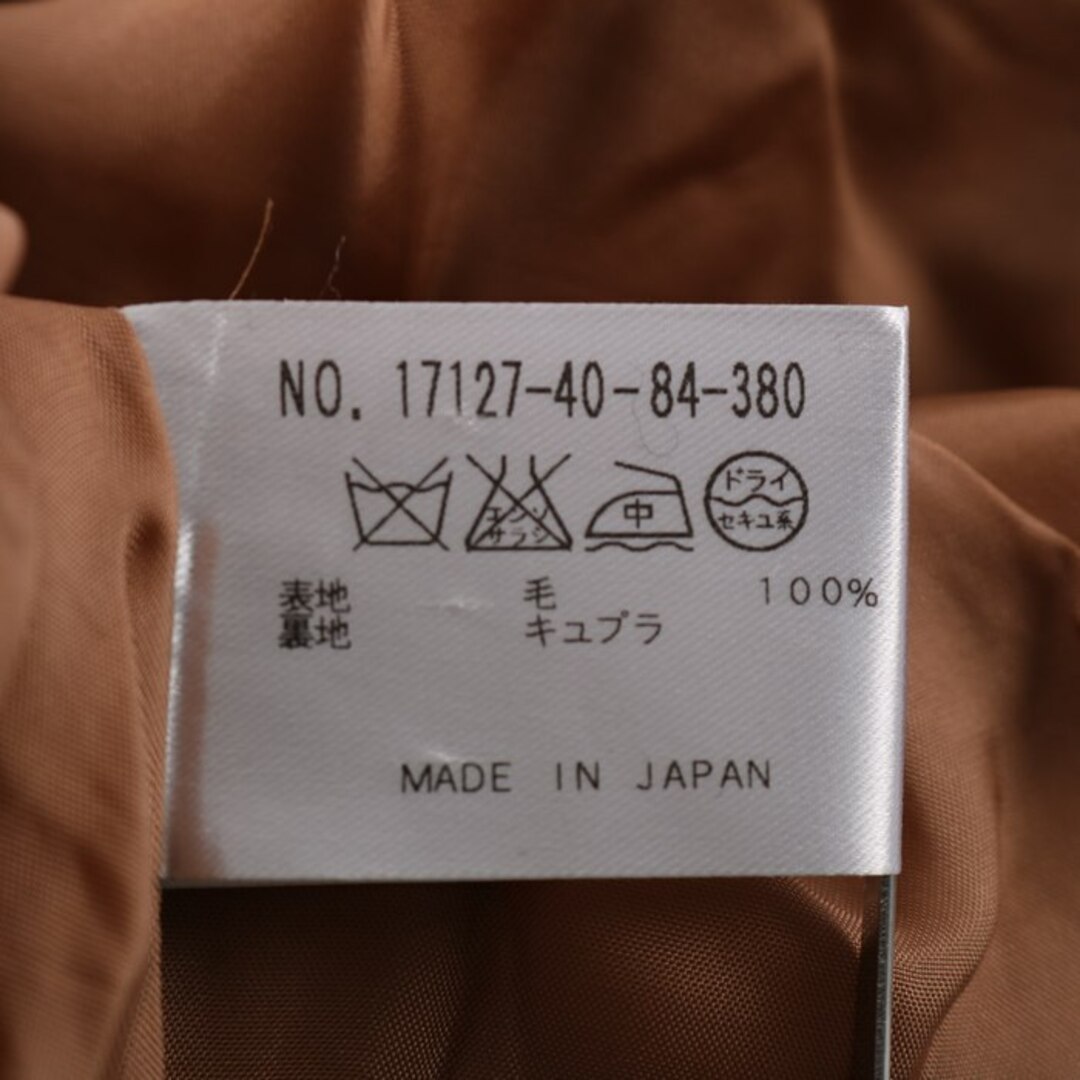 アナイ ロングコート ウール100% シンプル 無地 アウター 日本製 レディース 38サイズ ブラウン ANAYI 5